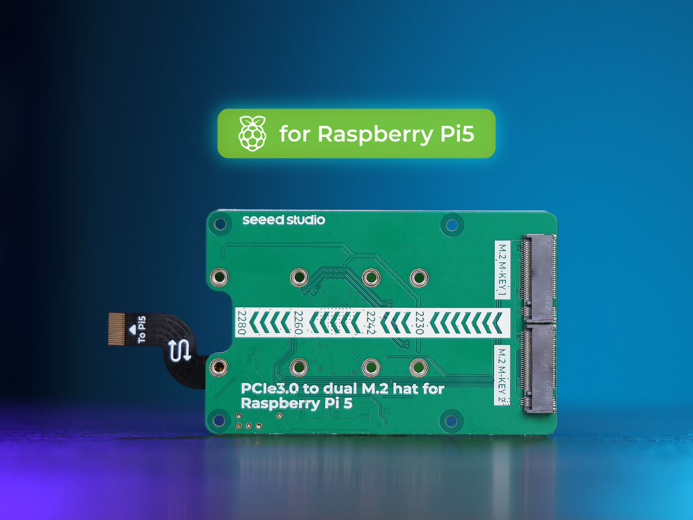 Turing Pi 2 - Conmutador PCIe3.0 a sombrero dual M.2