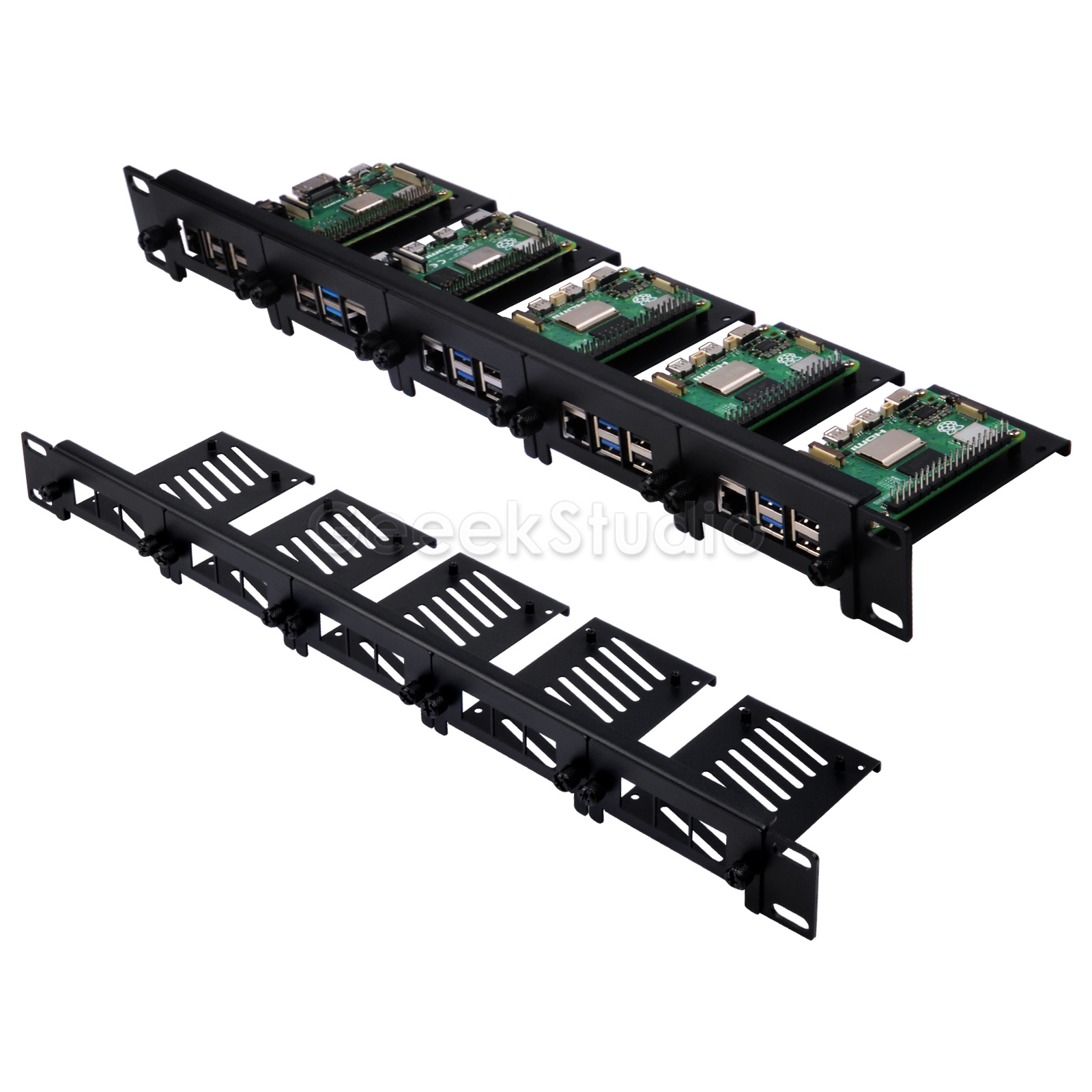 Soporte en rack 1U para Raspbe - Deskpi Super6C reseña y precio